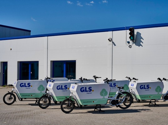 elcykler til distribution af pakker i GLS